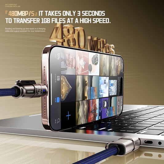 MEGA 240W FASTEST Charging Cable EVER! 1.8M Military-Grade