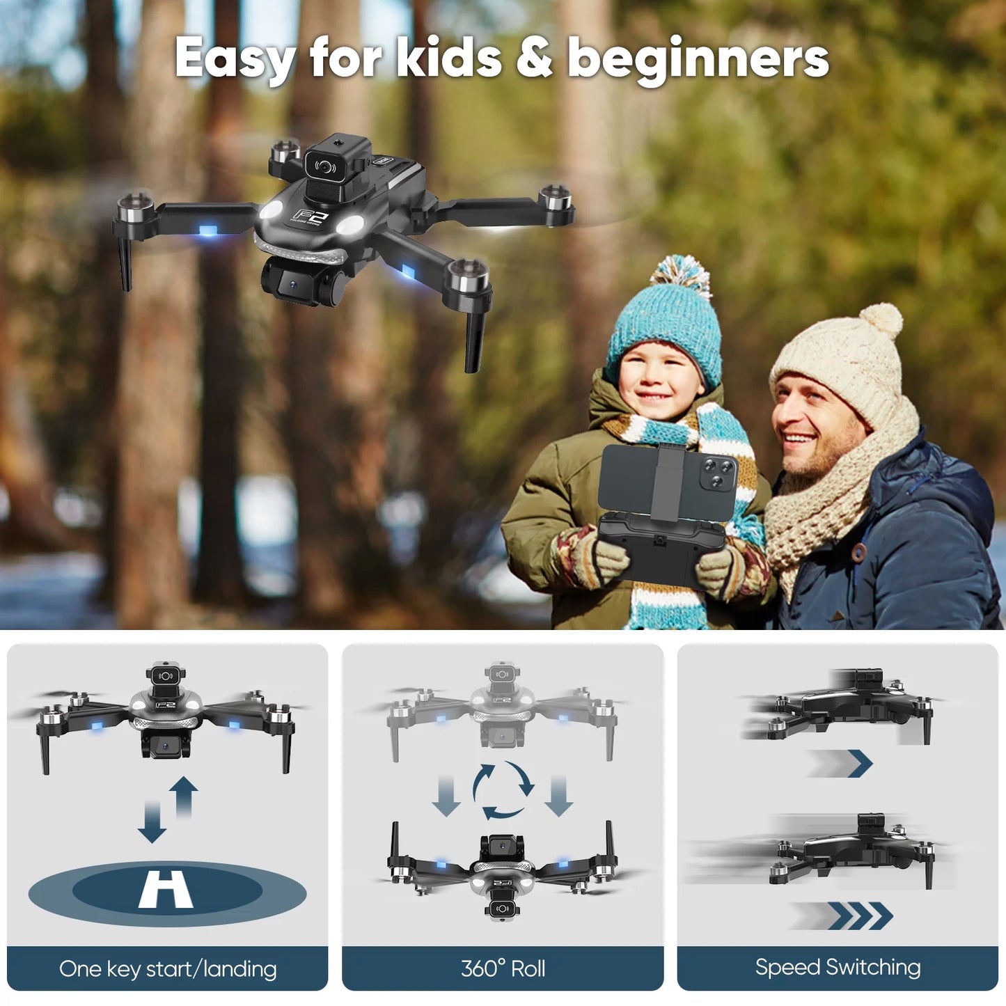 Amazing FPV GPS Foldable Drone with 4K Camera Quadcopter with Obstacle Avoidance