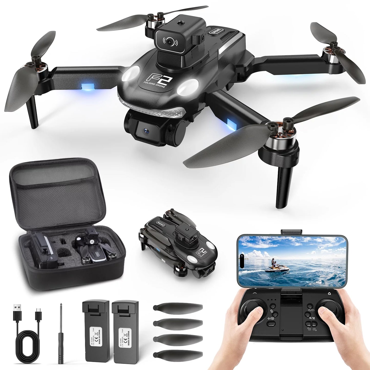 Amazing FPV GPS Foldable Drone with 4K Camera Quadcopter with Obstacle Avoidance