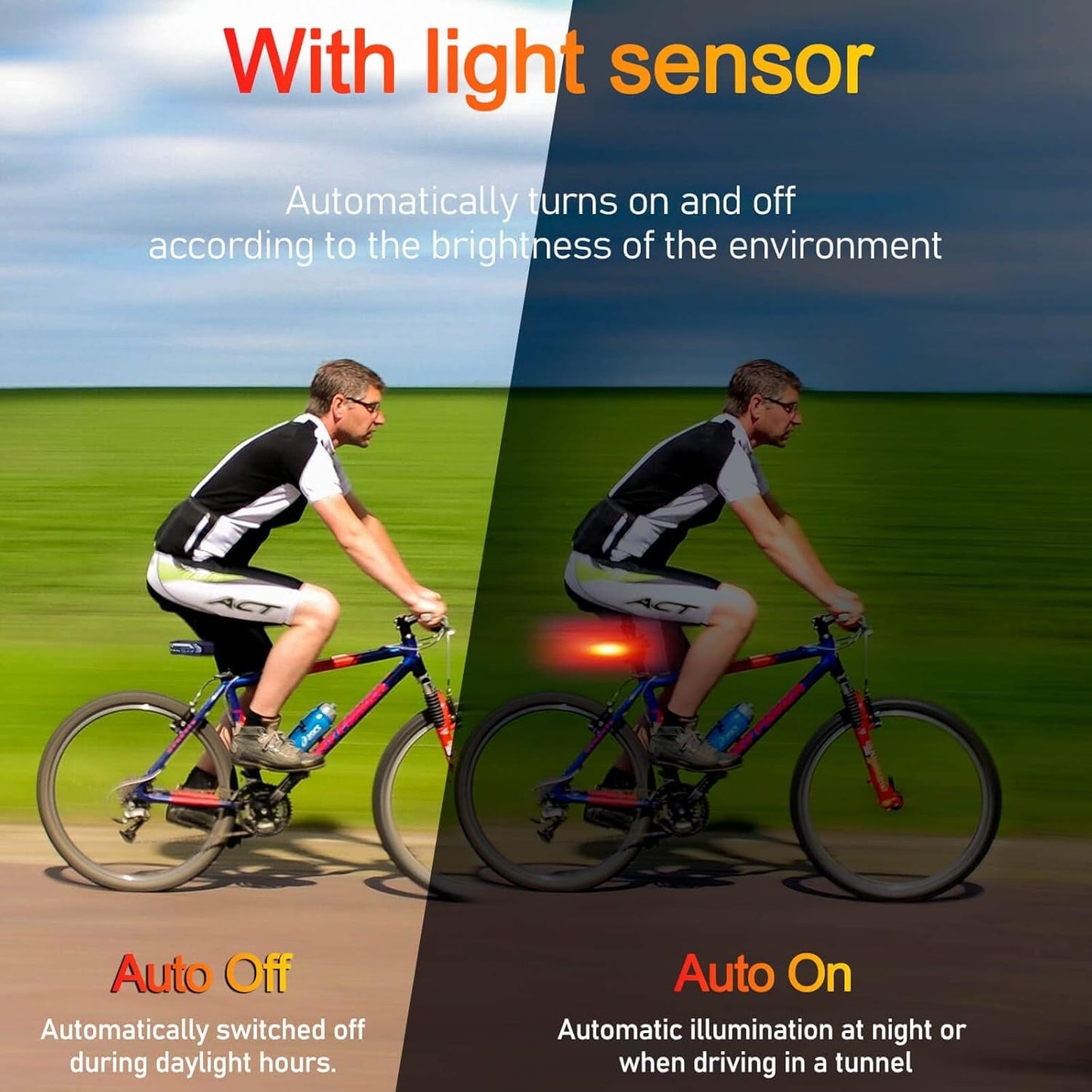 Dual Pack Vibration - Sensing Bicycle Alarm System with Remote Control and High - Visibility Smart Tail Light Featuring Turn Signal Indicators - ReallyCoolChit.com
