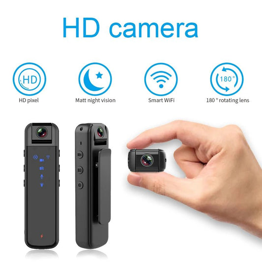 Portable Rotating1080P High - Definition Night Vision Mini Wifi Hotspot Camera - ReallyCoolChit.com