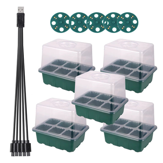 LED re-Usable Grow Light Seed Starter Tray for Indoor Gardening & Germination Success! - ReallyCoolChit.com