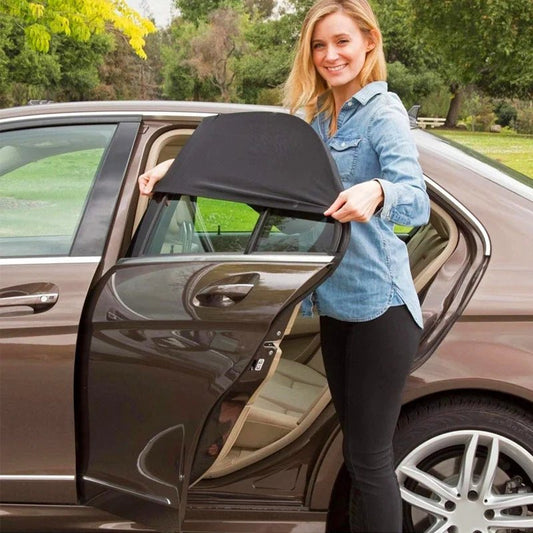 Universal Car Window Sunshade and UV Protection Curtain for Side and Rear Windows