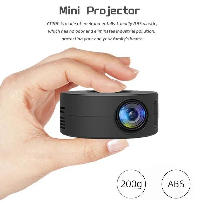 LED Portable 1080P Projector with Auto Focus Home Cinema. Supports Decoding - ReallyCoolChit.com