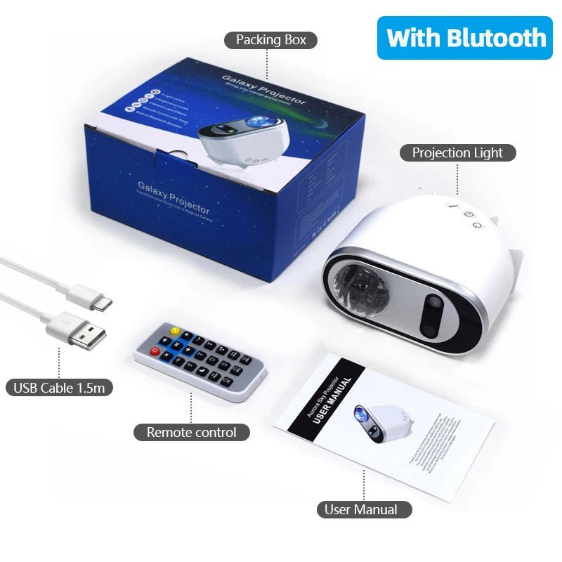 Aurora Borealis LED Galaxy Starlight Night Light Projector Night for Room Decor - ReallyCoolChit.com