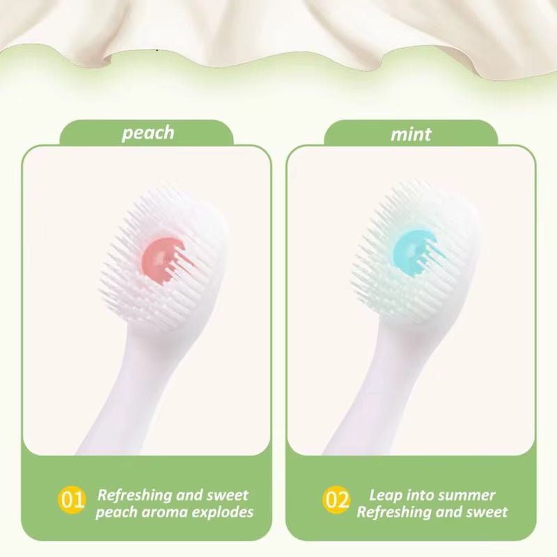 Portable Mini Toothbrush with Toothpaste Beads - Disposable Adult Travel Cleaning Solution - ReallyCoolChit.com