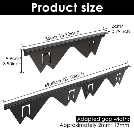 Stainless Steel Stove Gap Covers - 2 Pack Retractable and Heat Resistant Counter Gap Fillers - ReallyCoolChit.com