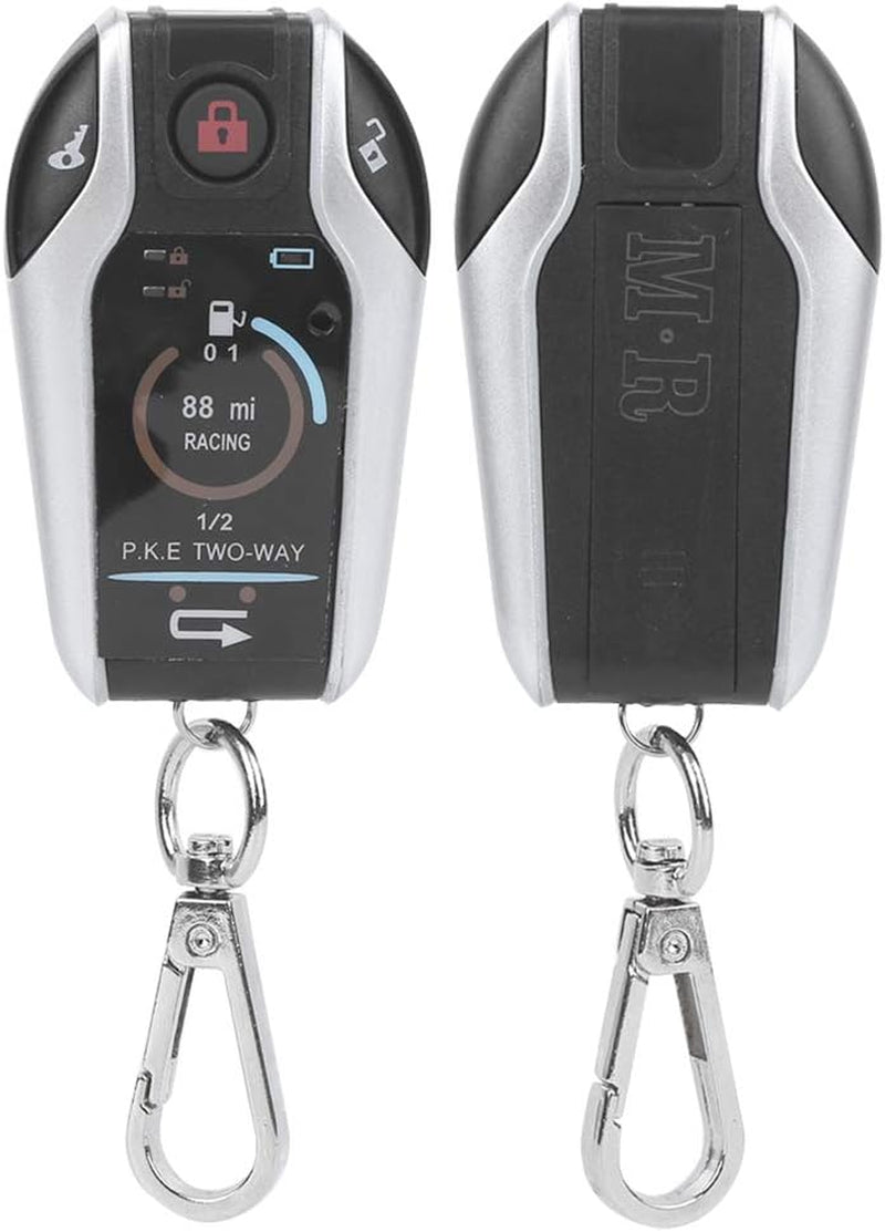 Universal 2 - Way Motorcycle Alarm System with Remote Start - ABS Anti - Theft Security for 12V Motorcycles - ReallyCoolChit.com