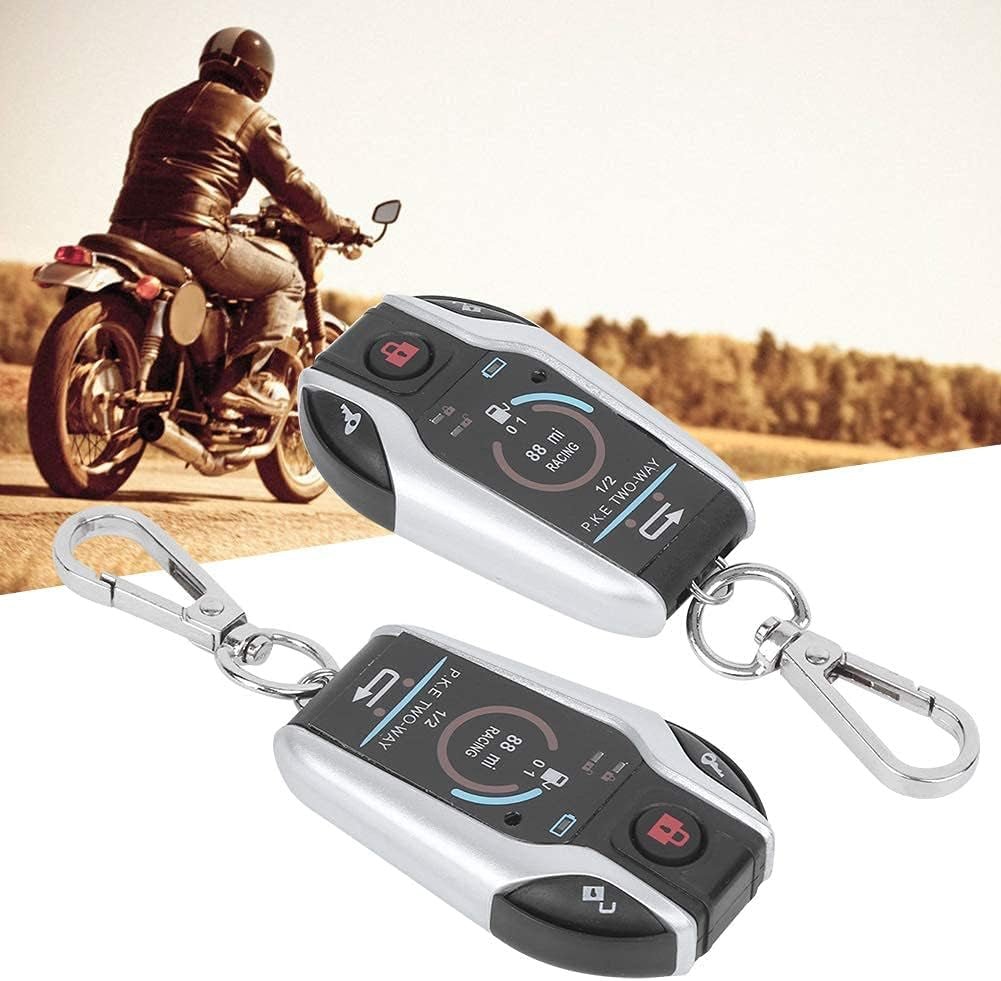 Universal 2 - Way Motorcycle Alarm System with Remote Start - ABS Anti - Theft Security for 12V Motorcycles - ReallyCoolChit.com